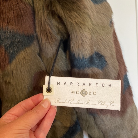 Gorgeous MARRAKECH (mcmcc) Camo faux fur jacket! Never been worn! - Picture 4 of 6